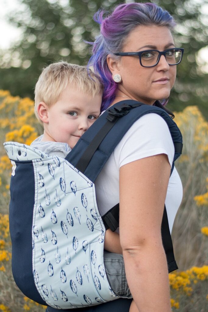 woman holding baby